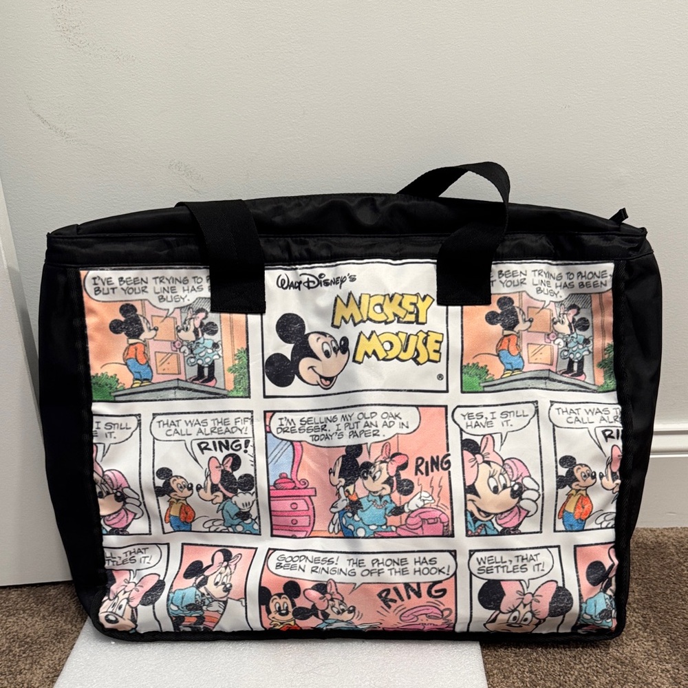 Disney Mickey Mouse Comic Strip Travel tote Bag - Picture 1 of 6